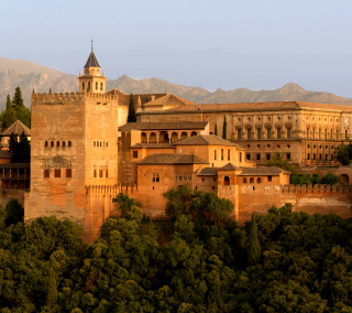 Alhambra of Granada papel de parede para celular para iPad Air
