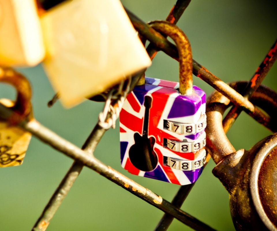 Das British Lock Wallpaper 960x800