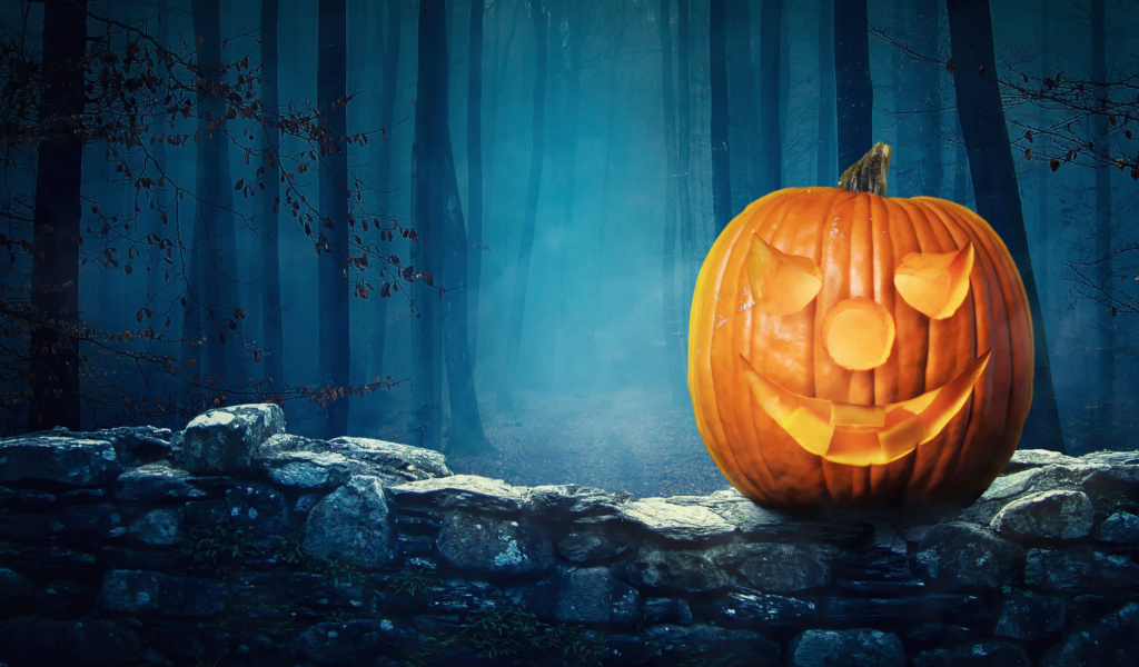 Fondo de pantalla Pumpkin for Halloween 1024x600