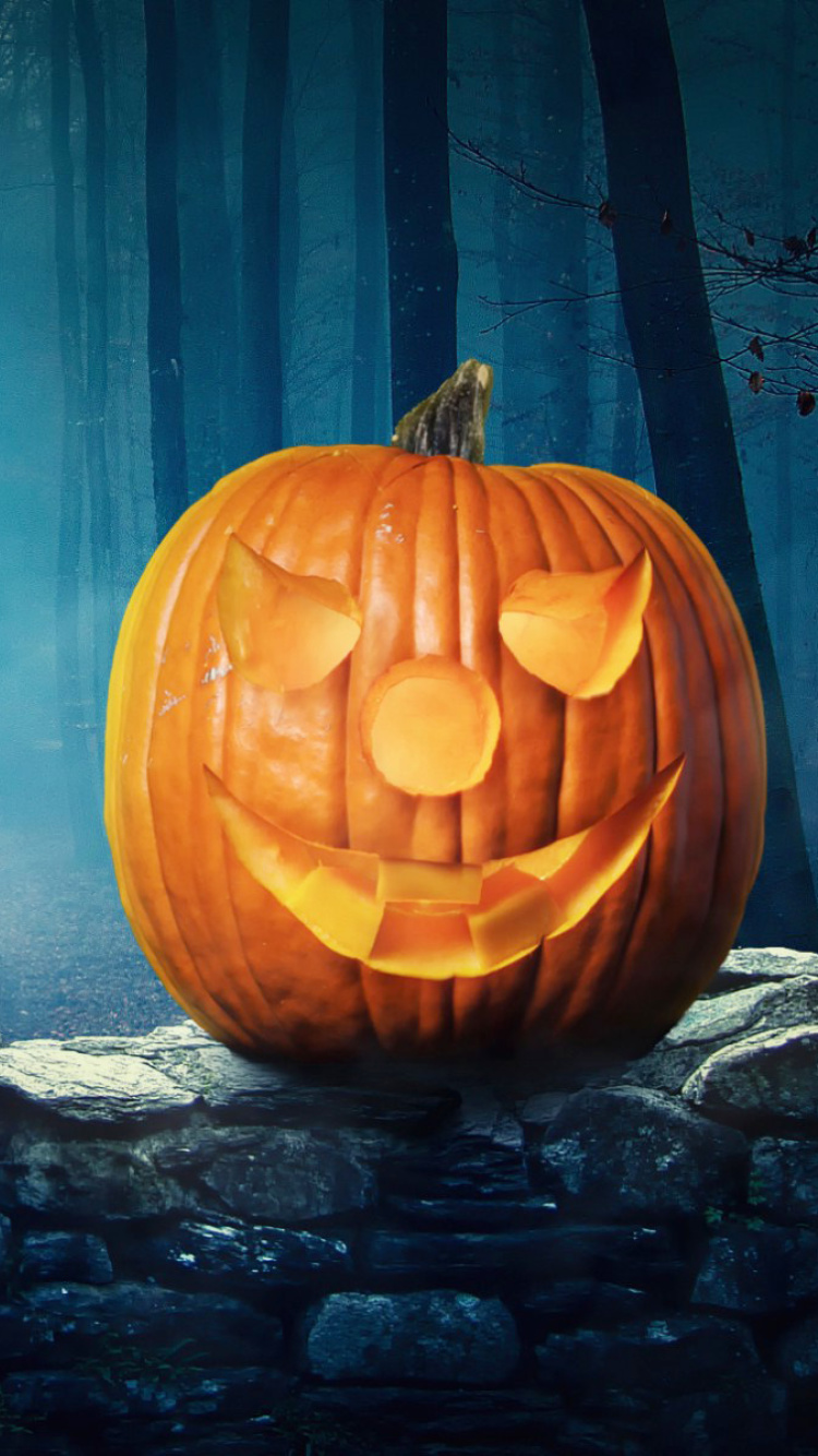 Das Pumpkin for Halloween Wallpaper 750x1334