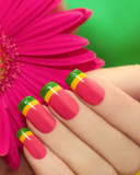 Screenshot №1 pro téma Colorful Nails 128x160