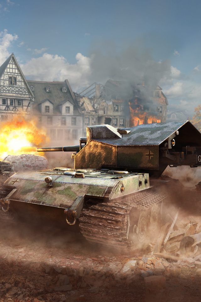 World of tanks, Waffentrager auf E 100 screenshot #1 640x960