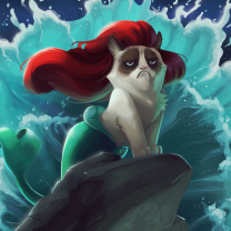 Screenshot №1 pro téma Grumpy Cat Mermaid 208x208