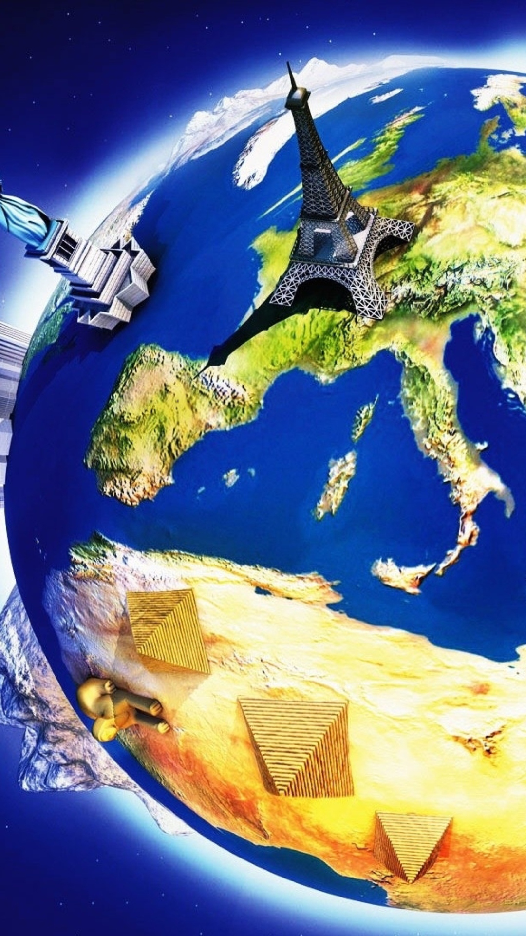 Das Travel Earth Wallpaper 1080x1920
