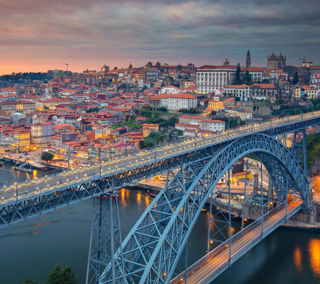 Обои Dom Luis I Bridge in Porto 1080x960