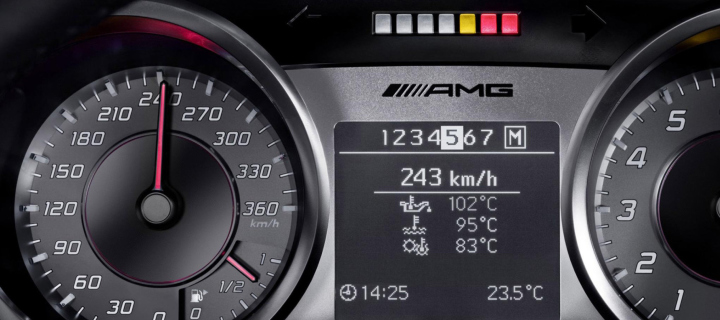 Sfondi Mercedes AMG Speedometer 720x320