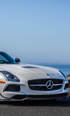 Das Mercedes Benz SLS AMG Black Series Wallpaper 240x400