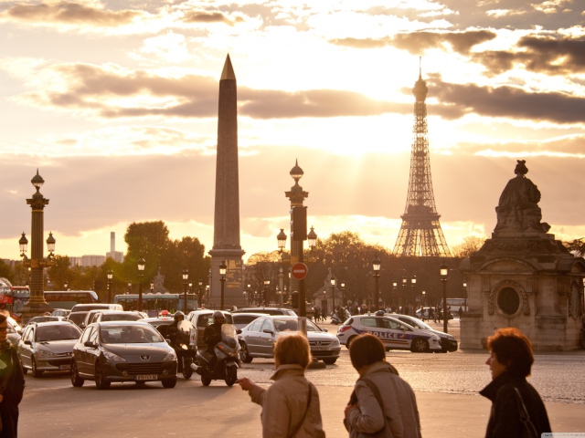 Fondo de pantalla Place De La Concorde Paris 640x480