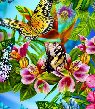 Discover Butterfly Meadow - Obrázkek zdarma pro 176x220