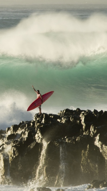 Extreme Surfing wallpaper 360x640