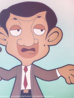 Screenshot №1 pro téma Mr Bean Drawing 240x320