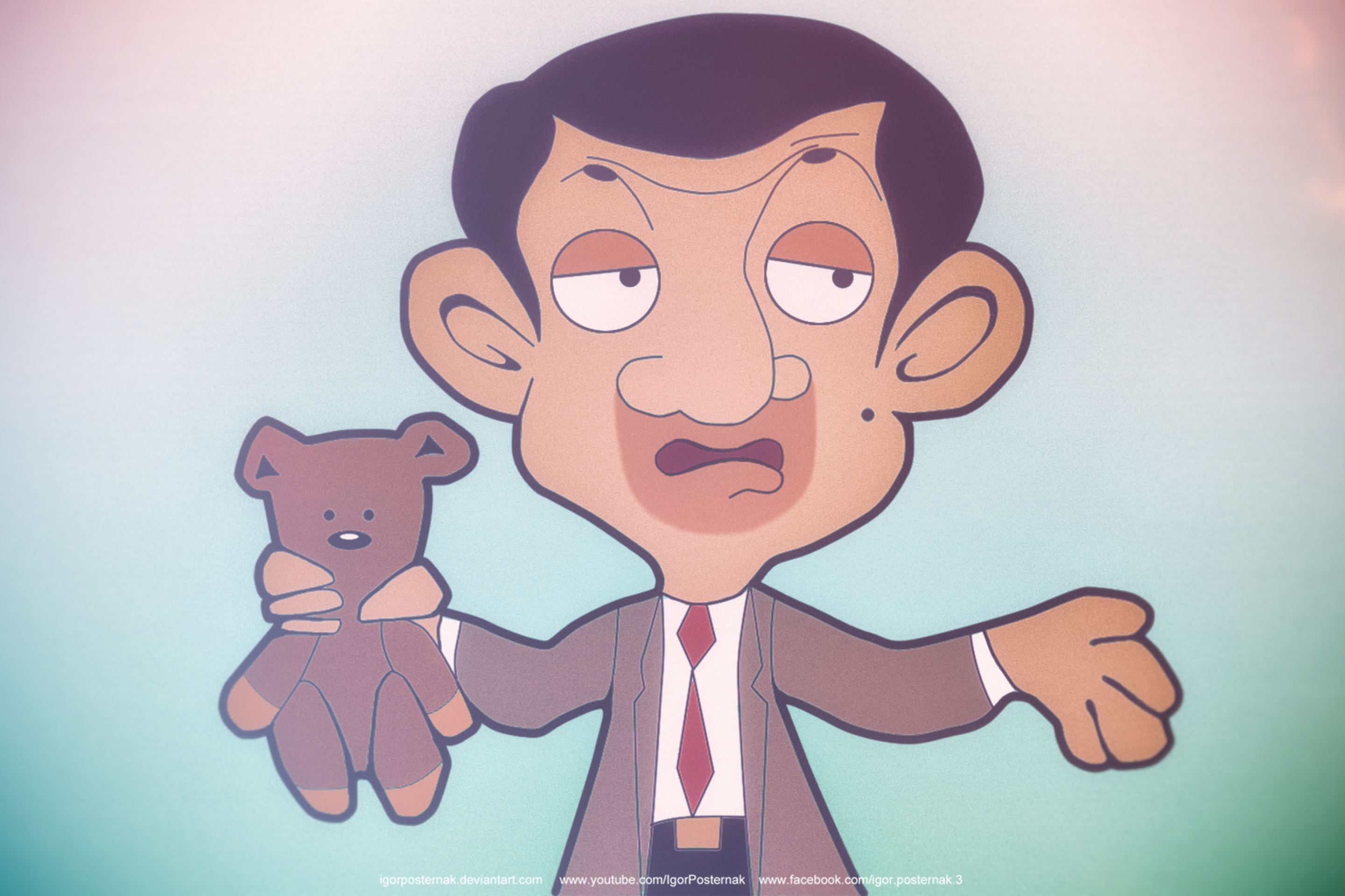 Fondo de pantalla Mr Bean Drawing 2880x1920