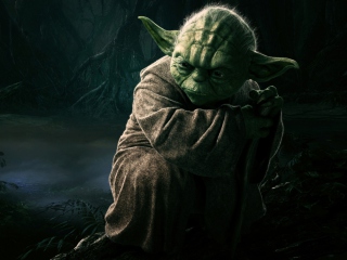 Das Jedi Master Yoda Wallpaper 320x240