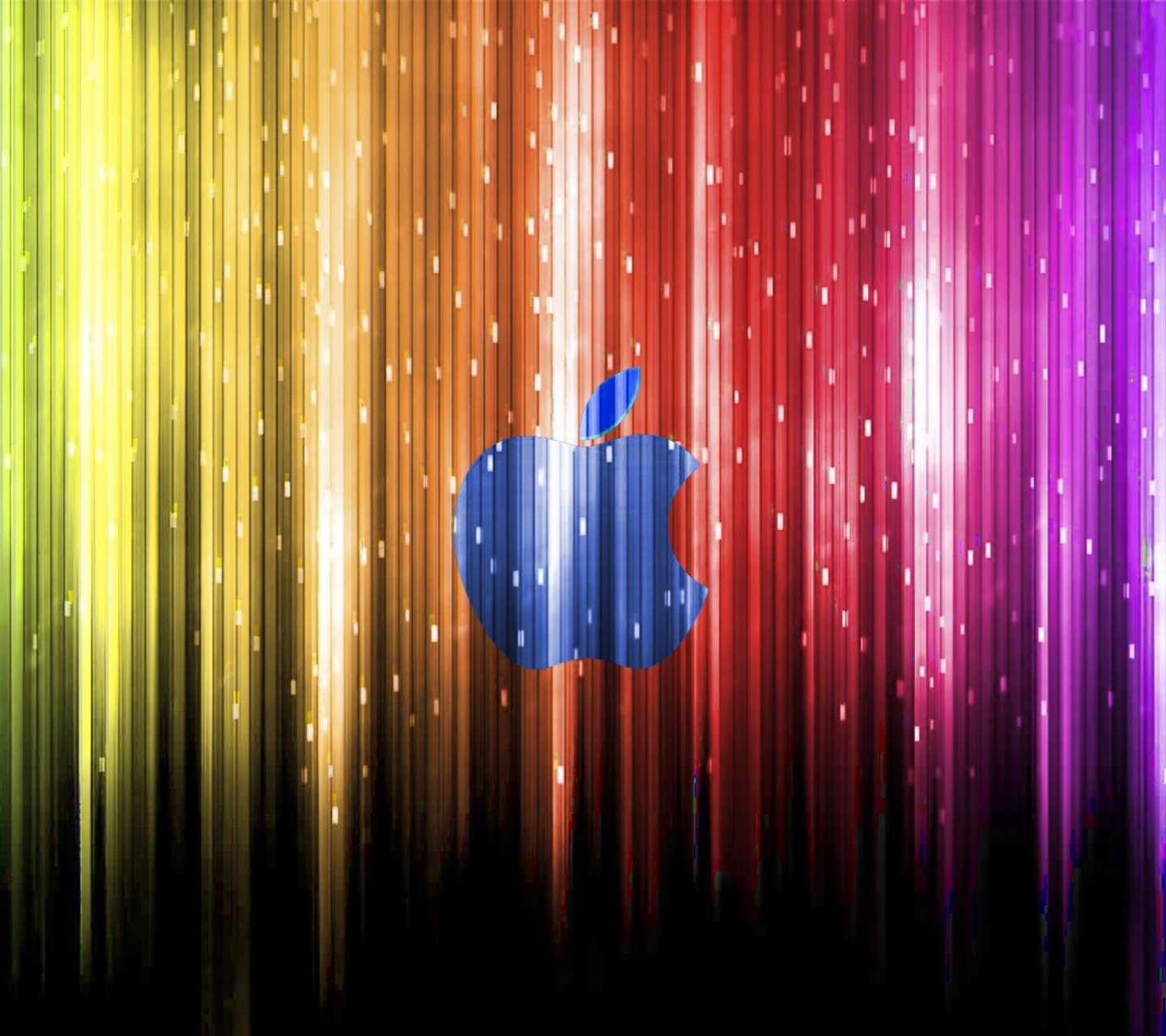 Das Sparkling Apple Logo Wallpaper 1440x1280