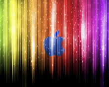 Sparkling Apple Logo wallpaper 220x176
