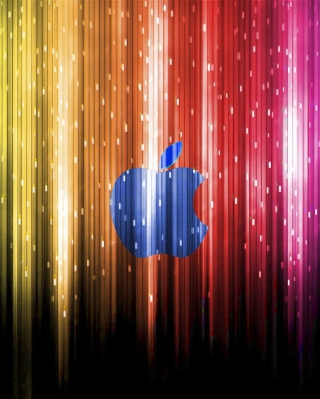 Kostenloses Sparkling Apple Logo Wallpaper für Nokia Asha 503