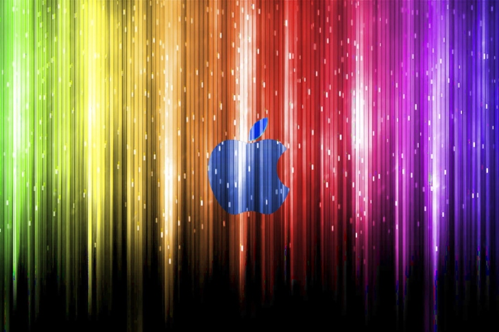 Sparkling Apple Logo wallpaper