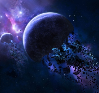 Kostenloses Space Asteroids Wallpaper für iPad 3