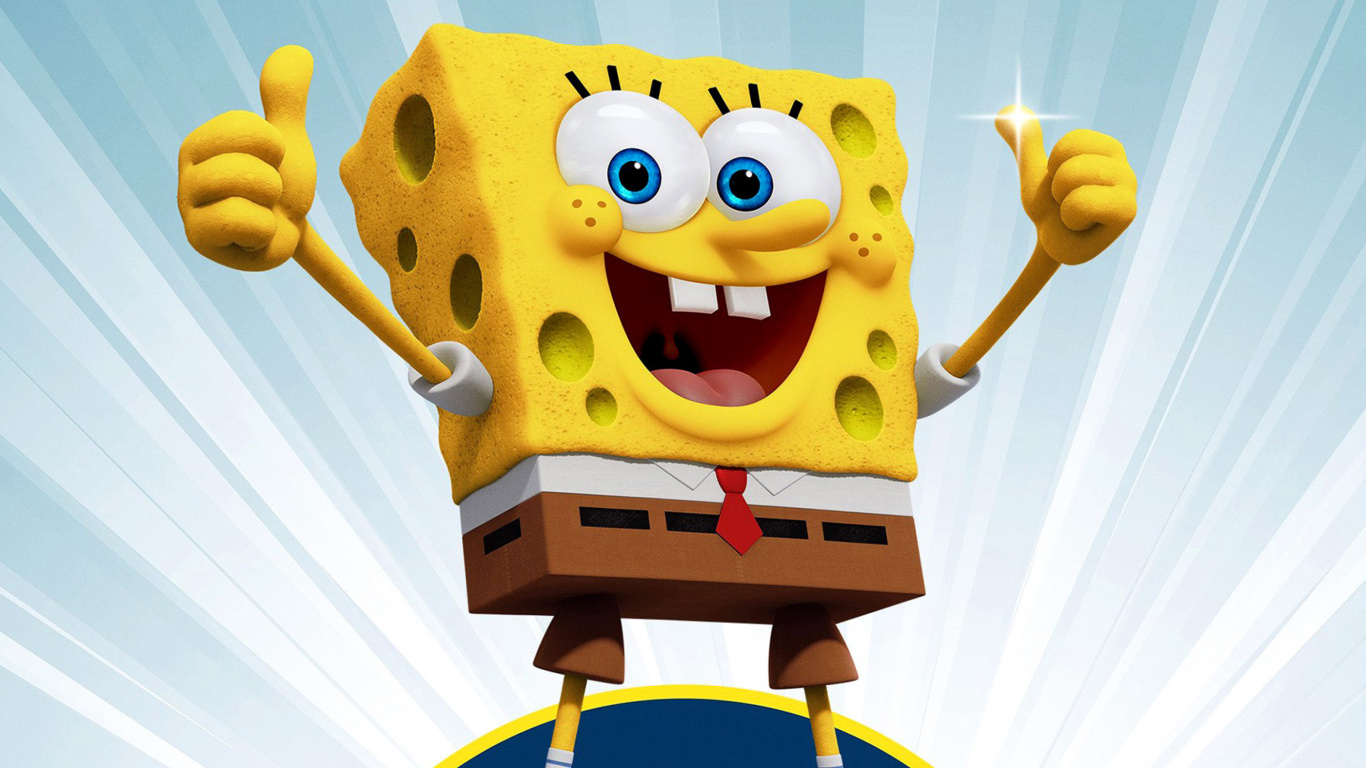 Das SpongeBob SquarePants Wallpaper 1366x768