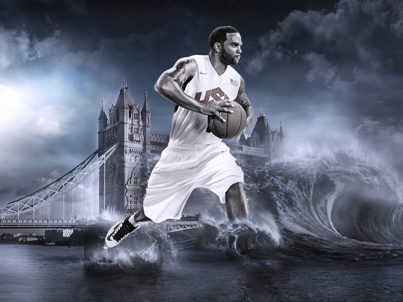 Deron Williams, Basketball, Olympics, London wallpaper 1400x1050