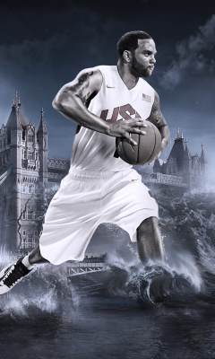 Das Deron Williams, Basketball, Olympics, London Wallpaper 240x400