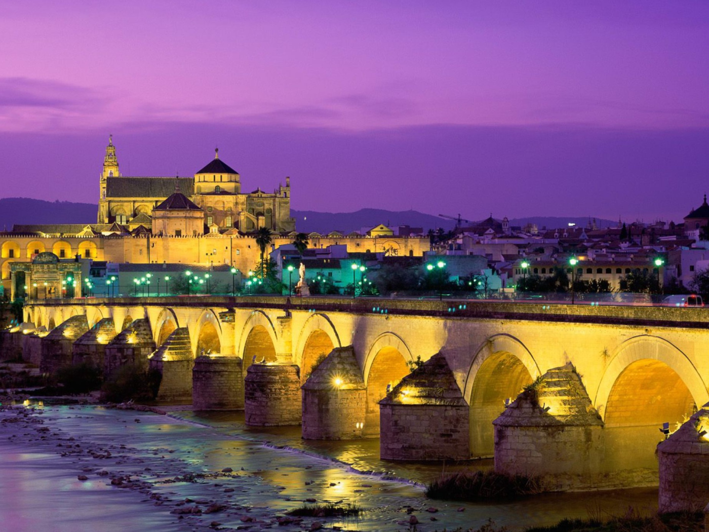 Screenshot №1 pro téma Roman Bridge - Guadalquivir River 1400x1050