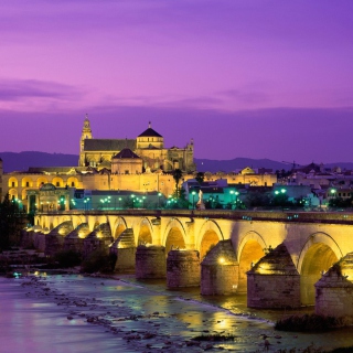 Kostenloses Roman Bridge - Guadalquivir River Wallpaper für 208x208
