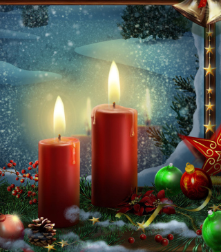 Lighted Candles - Obrázkek zdarma pro 240x400