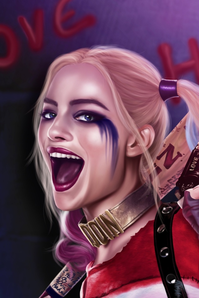 Das Suicide Squad, Harley Quinn, Margot Robbie Wallpaper 640x960