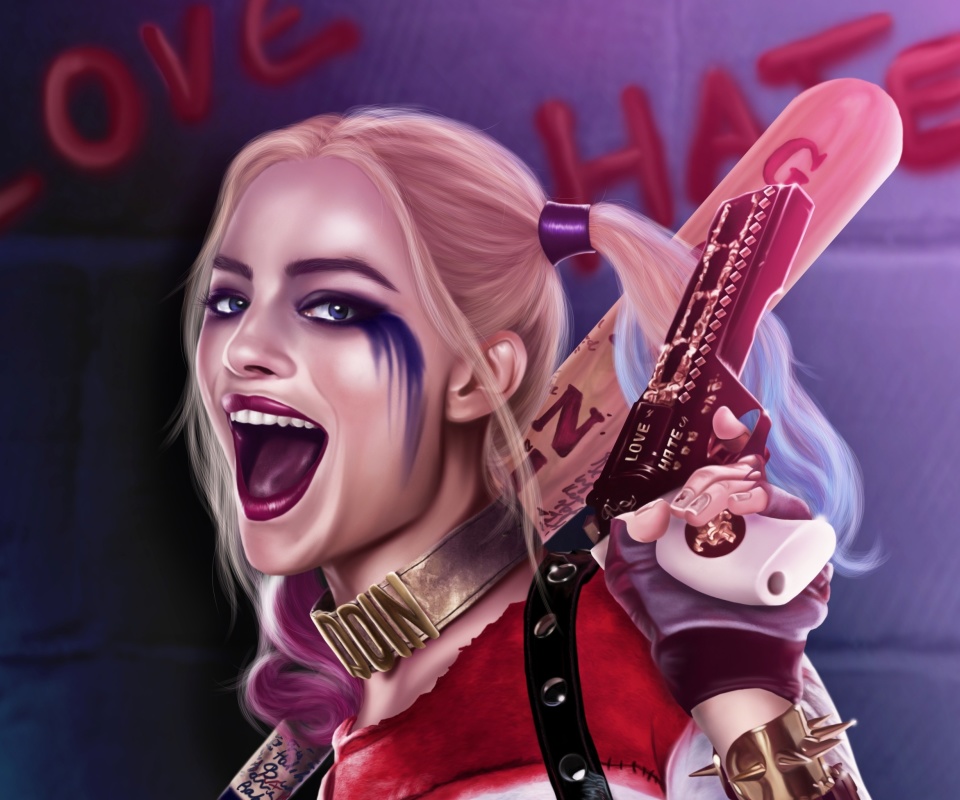 Suicide Squad, Harley Quinn, Margot Robbie wallpaper 960x800