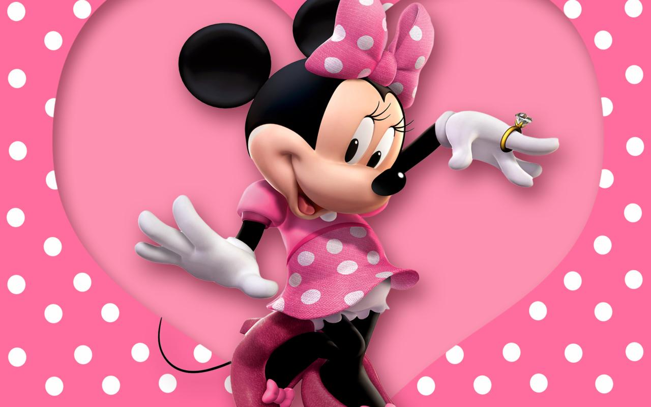 Обои Minnie Mouse Polka Dot 1280x800