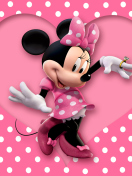 Das Minnie Mouse Polka Dot Wallpaper 132x176