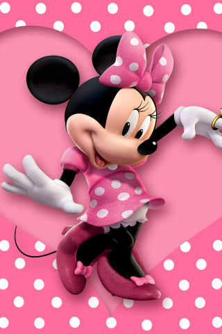 Minnie Mouse Polka Dot wallpaper 320x480
