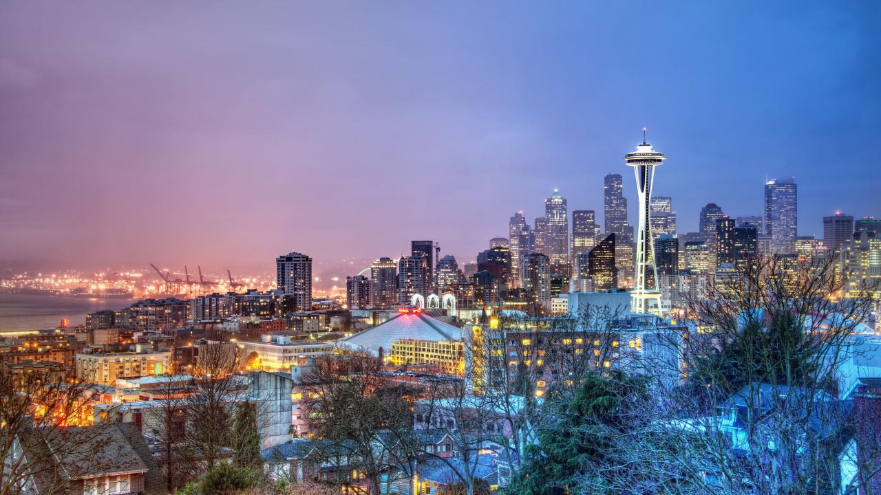 Sfondi Seattle Panorama Photo 1280x720