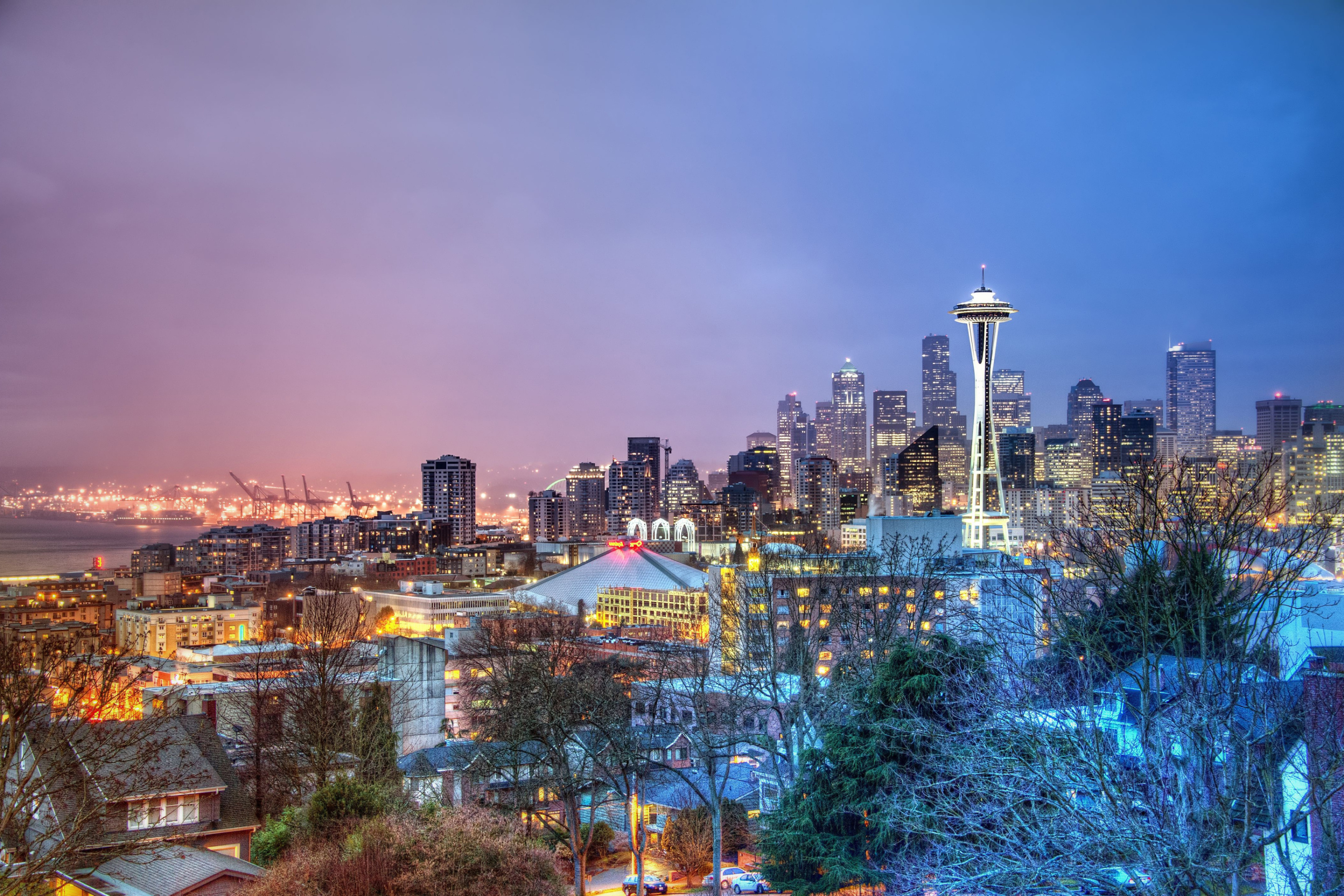 Das Seattle Panorama Photo Wallpaper 2880x1920