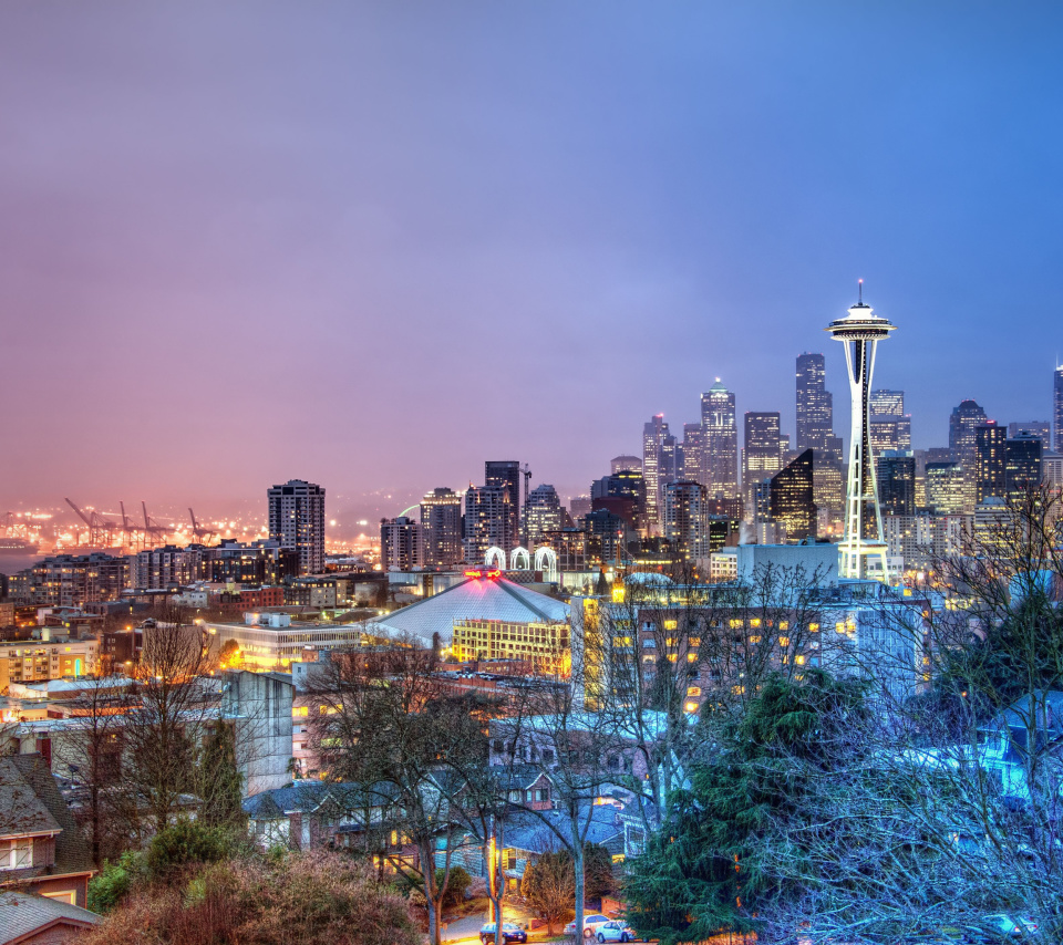Das Seattle Panorama Photo Wallpaper 960x854