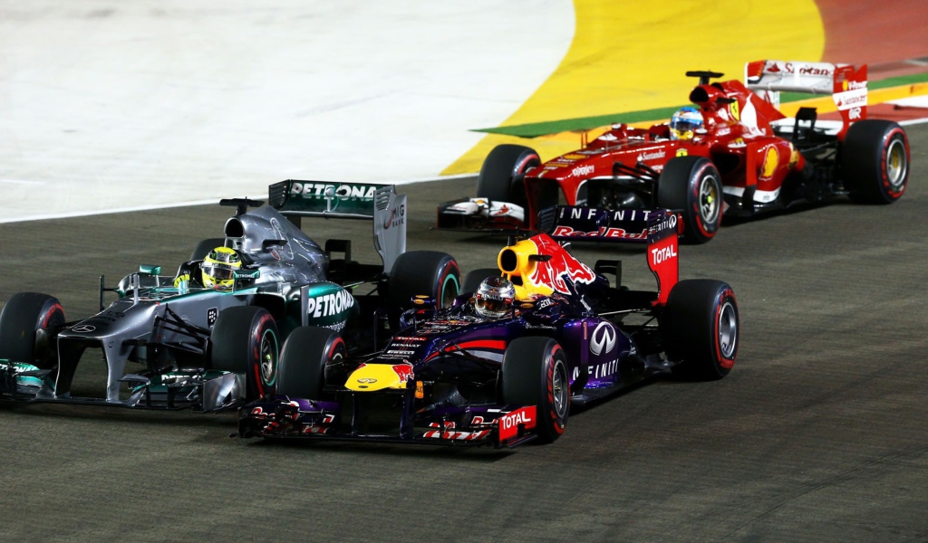 Das Singapore Grand Prix - Formula 1 Wallpaper 1024x600