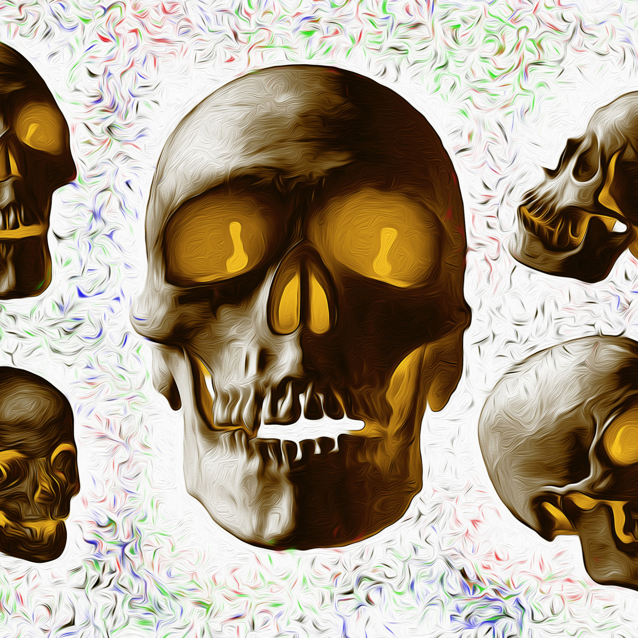 Das Golden Bones Wallpaper 2048x2048
