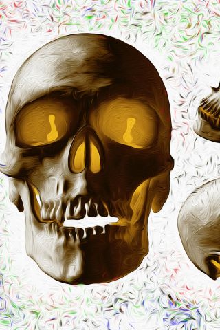 Fondo de pantalla Golden Bones 320x480