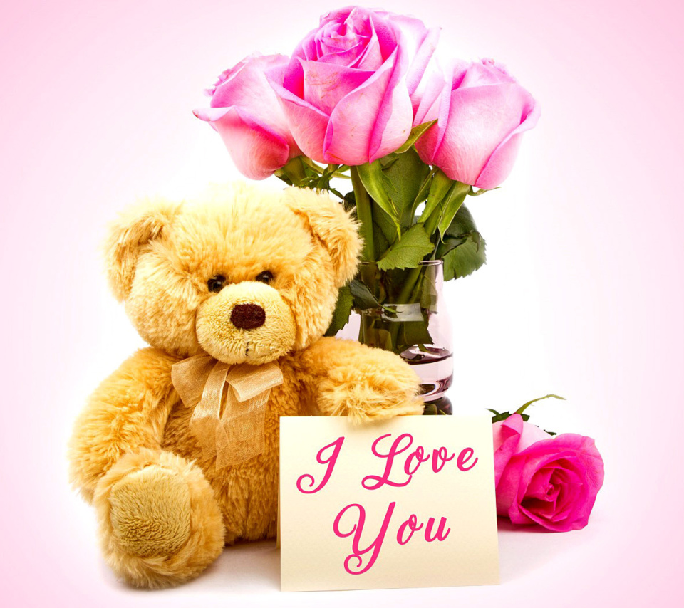 Обои Valentines Day, Teddy Bear 960x854