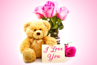 Kostenloses Valentines Day, Teddy Bear Wallpaper für Android, iPhone und iPad