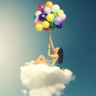 Kostenloses Head In Clouds Wallpaper für iPad Air