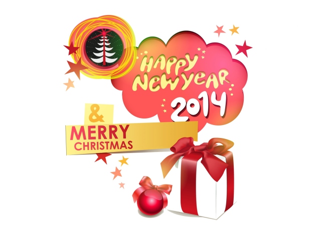 Das Merry Christmas 2014 Wallpaper 640x480