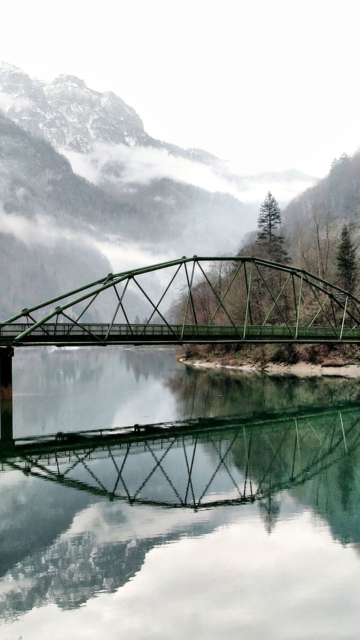 Screenshot №1 pro téma Bridge Over Mountain River 360x640