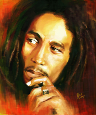 Bob Marley Drawing - Obrázkek zdarma pro Nokia Asha 300