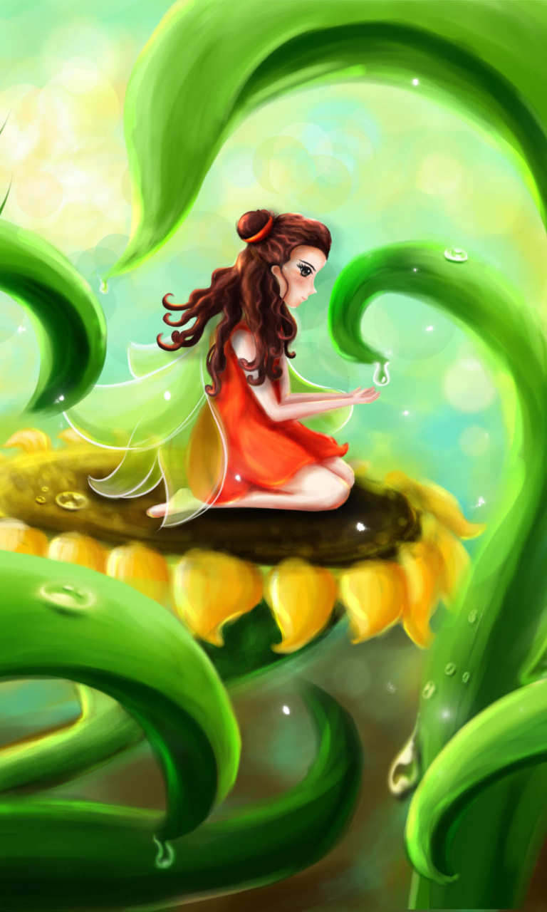 Fairy Girl wallpaper 768x1280