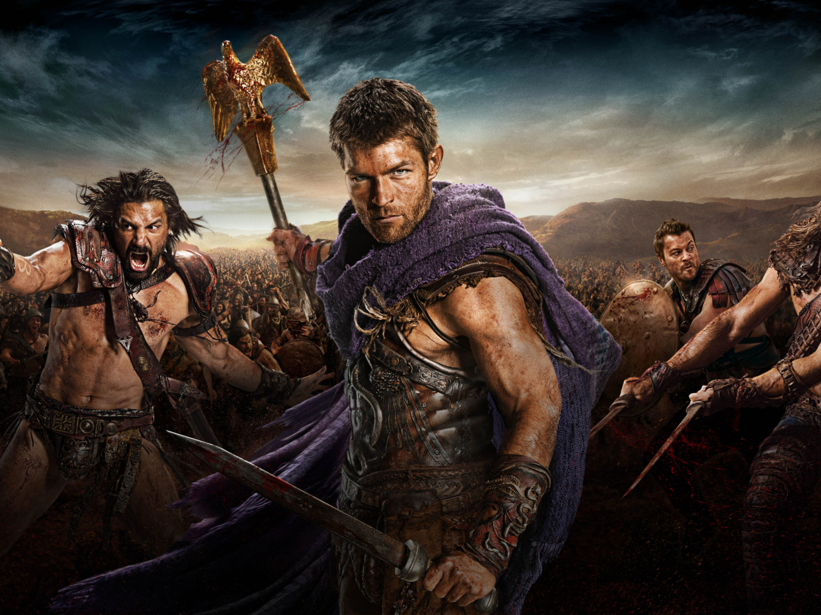 Screenshot №1 pro téma Spartacus star Liam McIntyre 1600x1200