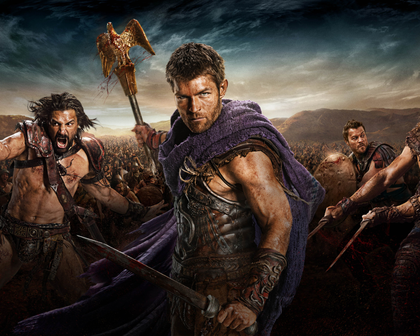 Spartacus star Liam McIntyre wallpaper 1600x1280