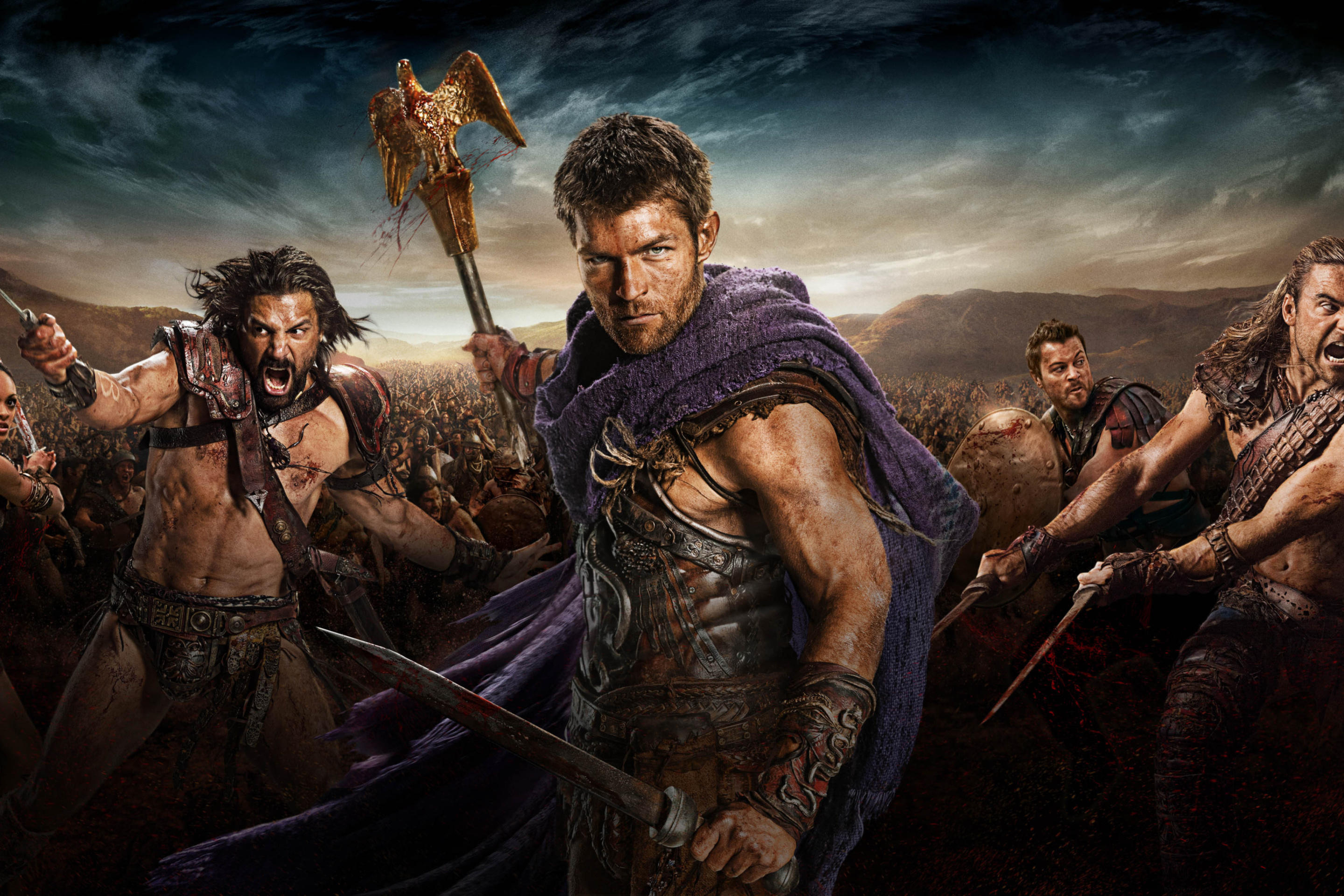 Screenshot №1 pro téma Spartacus star Liam McIntyre 2880x1920