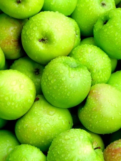 Fondo de pantalla Green Apples 240x320